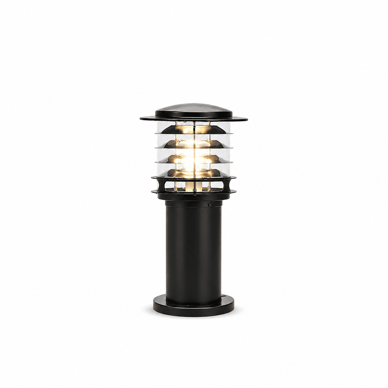 Oriva - Outdoor LED Bollard Light IP65 Solar or Hardwired