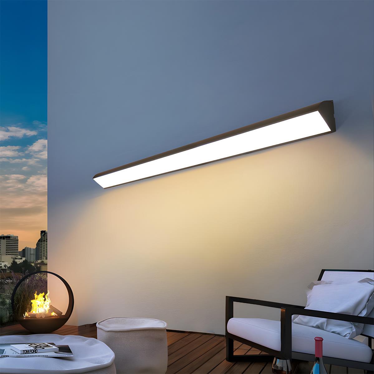 Sireya Linear Outdoor LED Wall Light